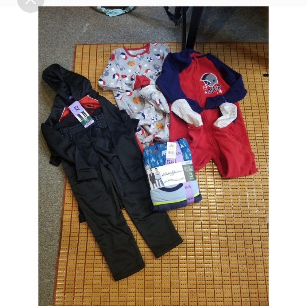 Boys 5/6t bundle pajama, pants, hoodie, etc new